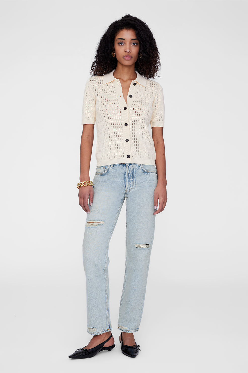 Alexis Sweater - Cream Xs