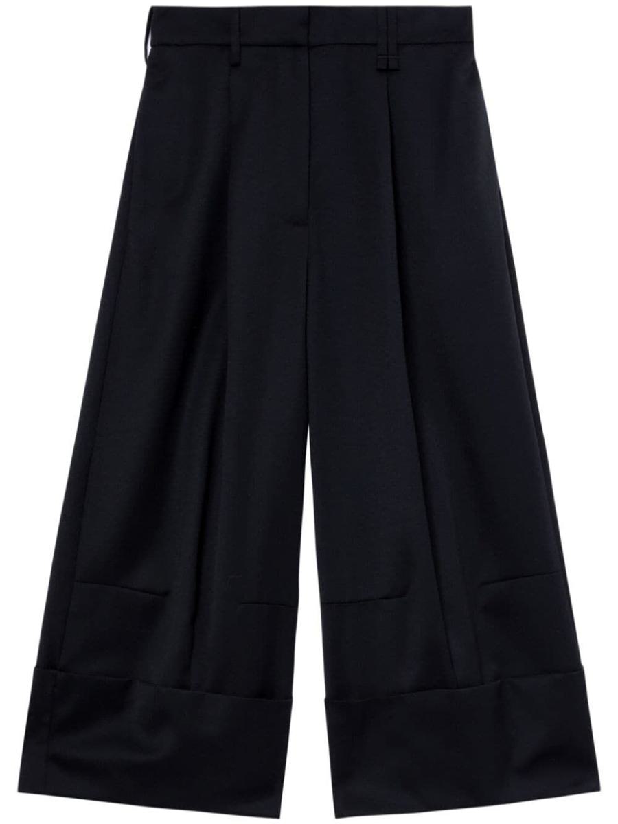 Simone Rocha Sculpted Cropped Wide Leg Trousers Clothing