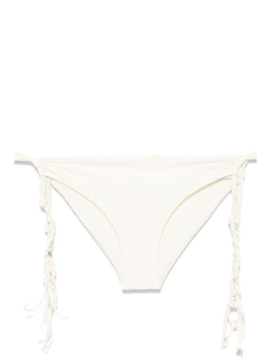 Jil Sander White Slip Swimsuit With Ties