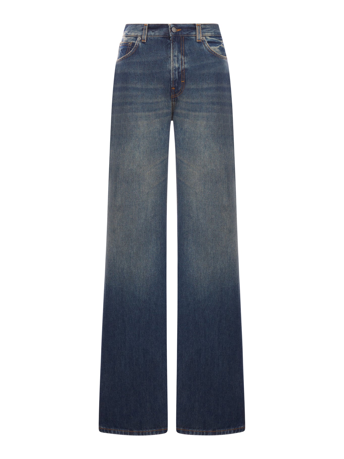 JEANS WIDE LEG KOREA INTENSE BLUE - Haikure - Woman