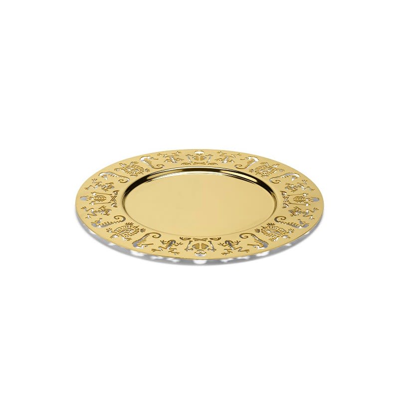 Ghidini 1961 Perished - Round Tray Polished Gold