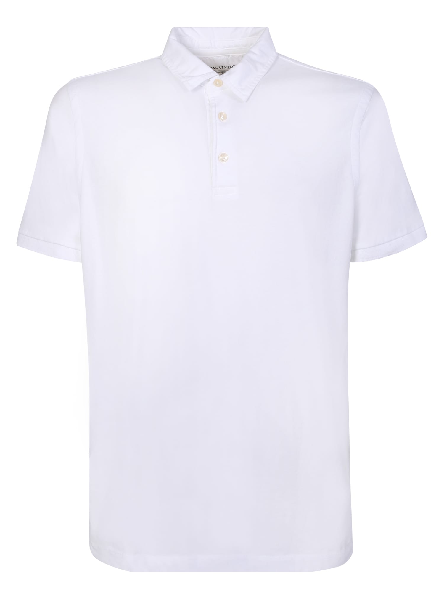 Original Vintage Style White Polo Shirt