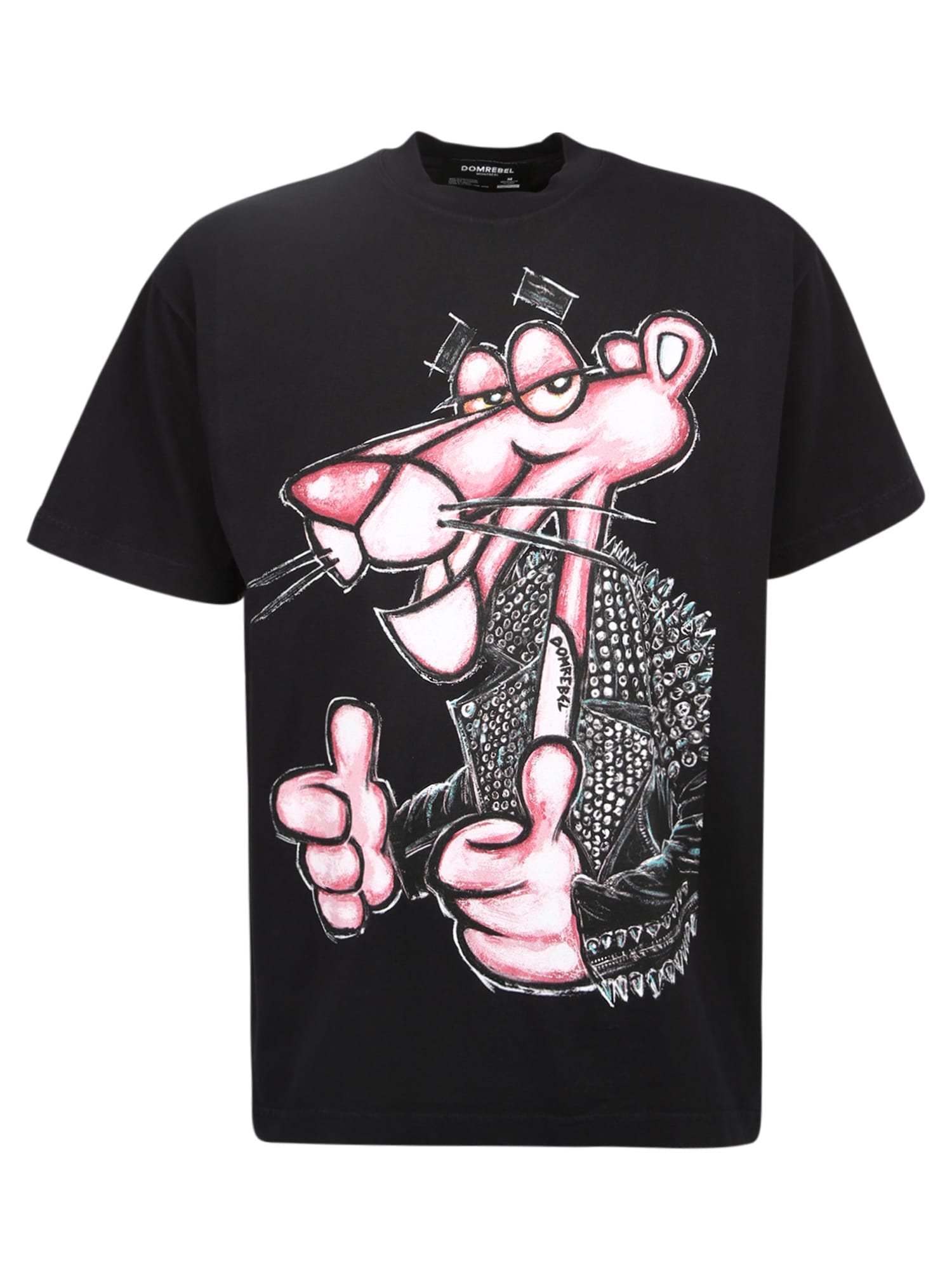 Dom Rebel Pink Panther Print T-shirt