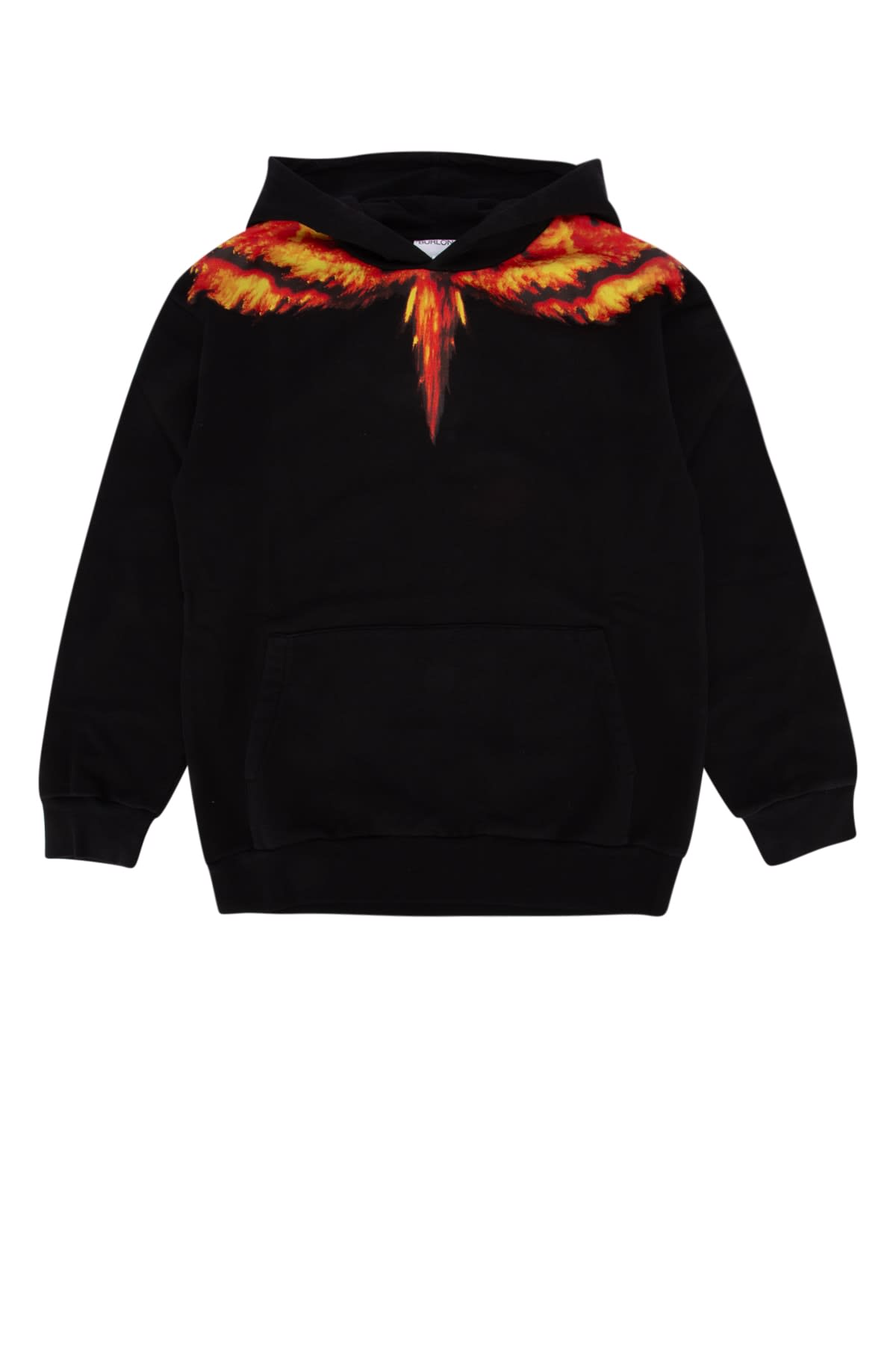 Marcelo Burlon Colordust Wings Over Hoodie Black Red