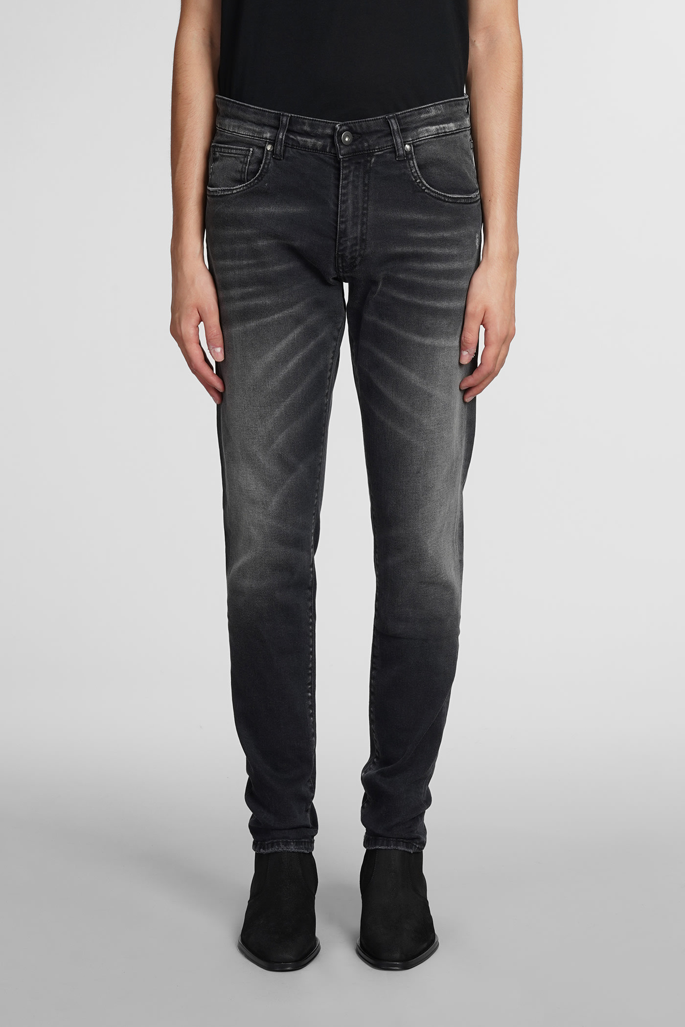 Salvatore Santoro Jeans In Black Cotton