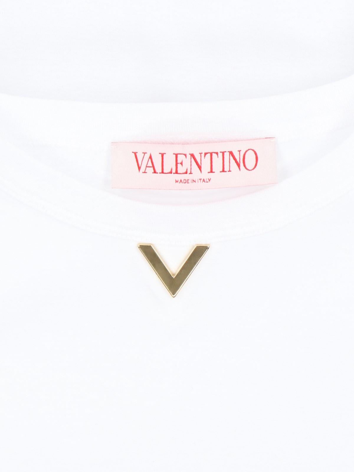 Valentino T-shirt Solid Cotton