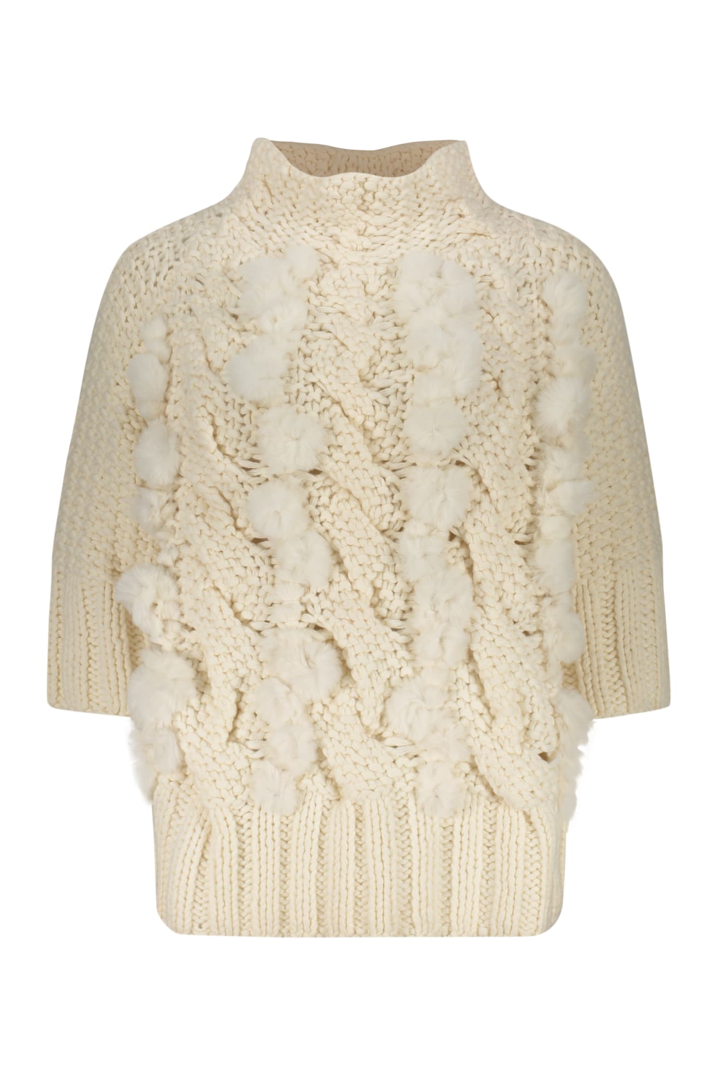 Lorena Antoniazzi Short-sleeved Turtleneck Sweater