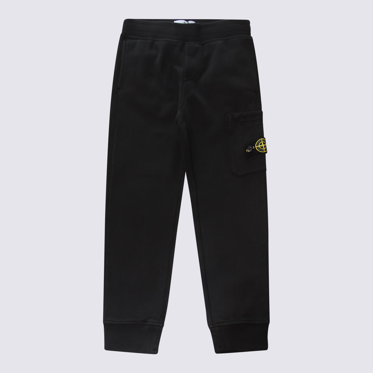 Stone Island Black Cotton Pants