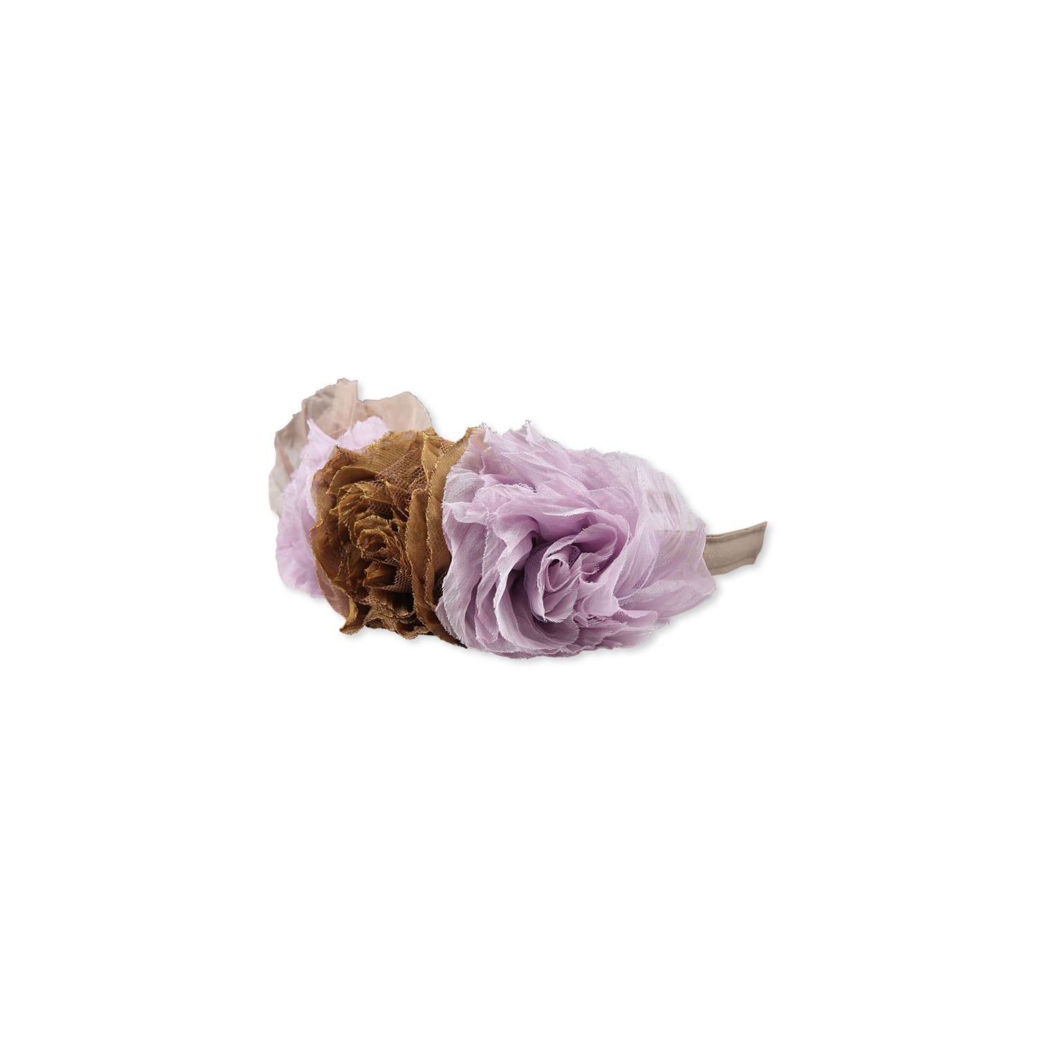 Caffe' d'Orzo Multicolor Headband For Girl With Roses
