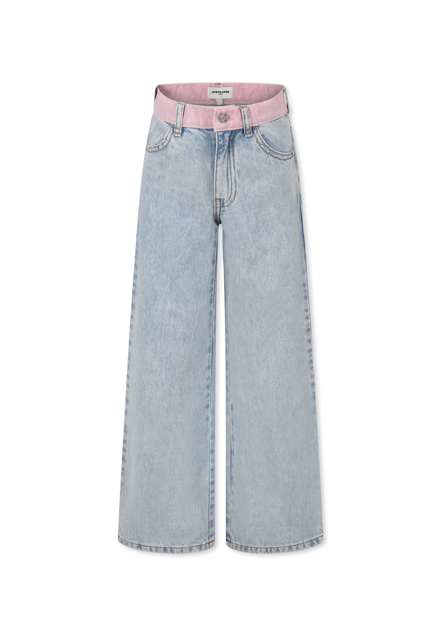 Rykiel Enfant Denim Jeans For Girl With Logo