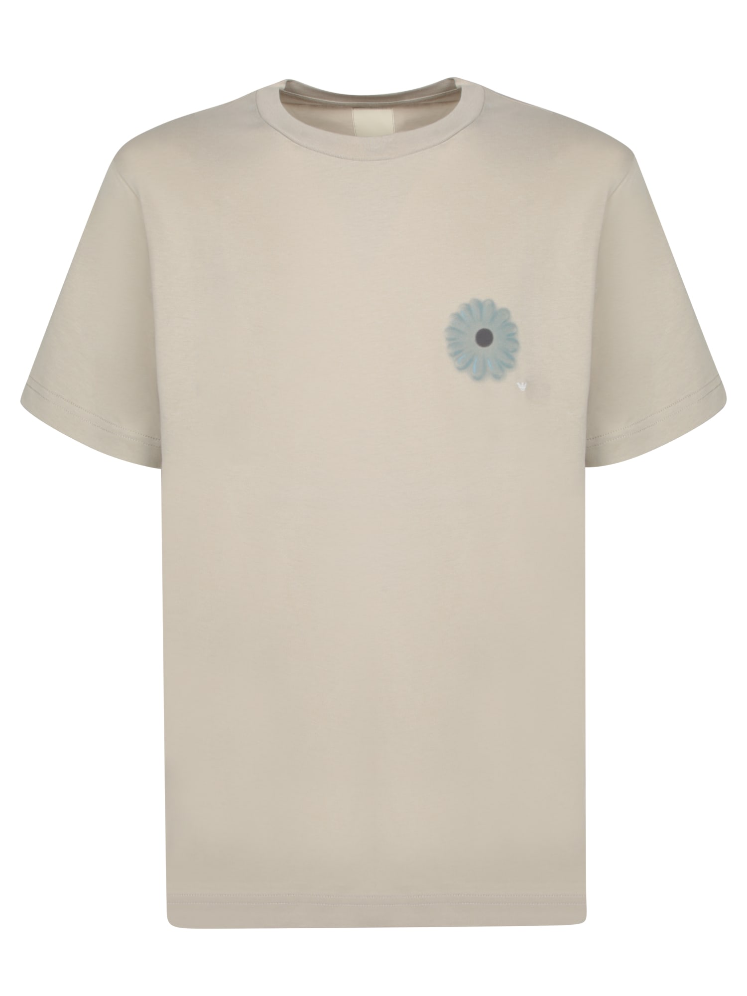 Emporio Armani Beige Floral Print T-shirt