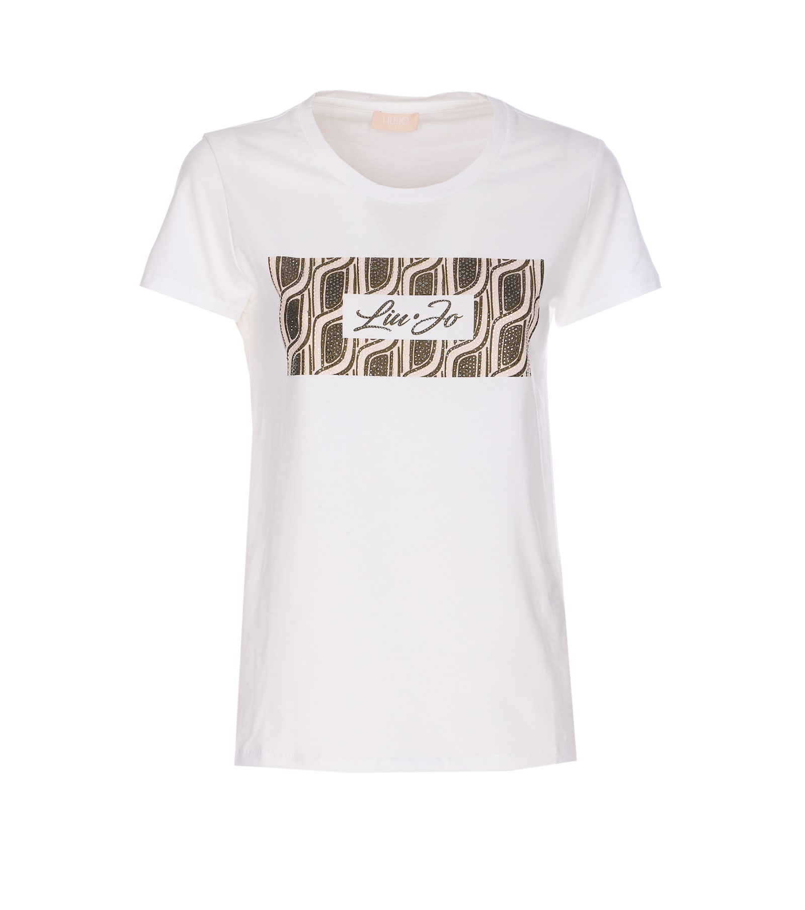 Liu-Jo Strass Logo T-shirt