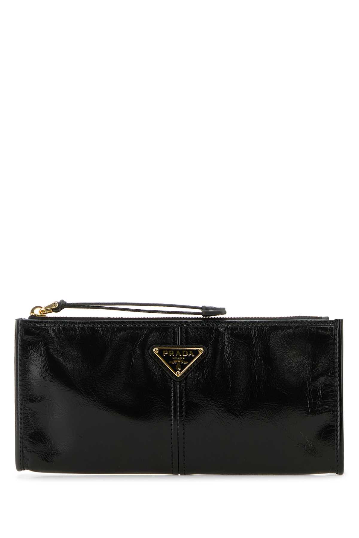 Prada Black Leather Pouch