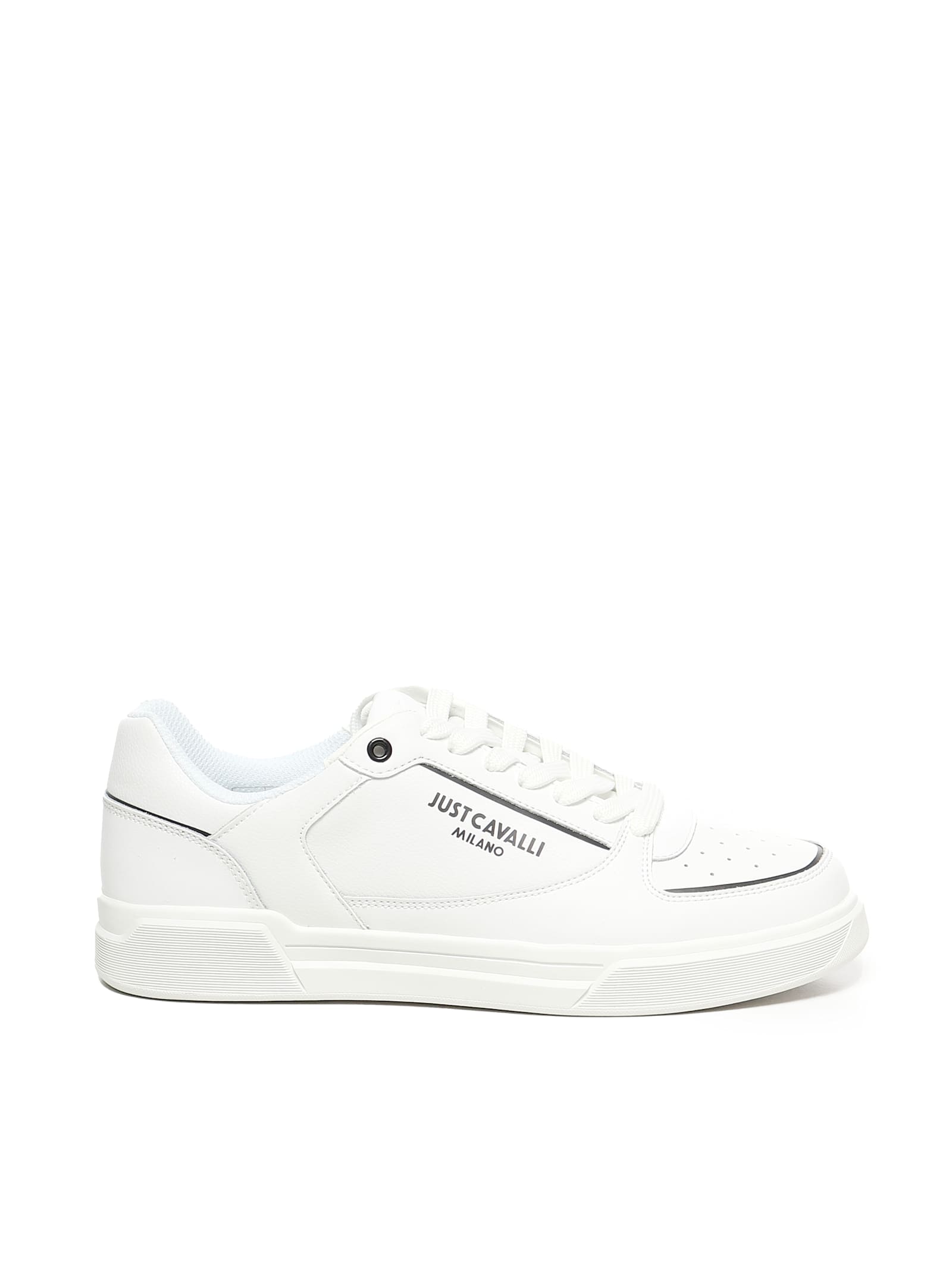 Just Cavalli Leather Logo Sneaker