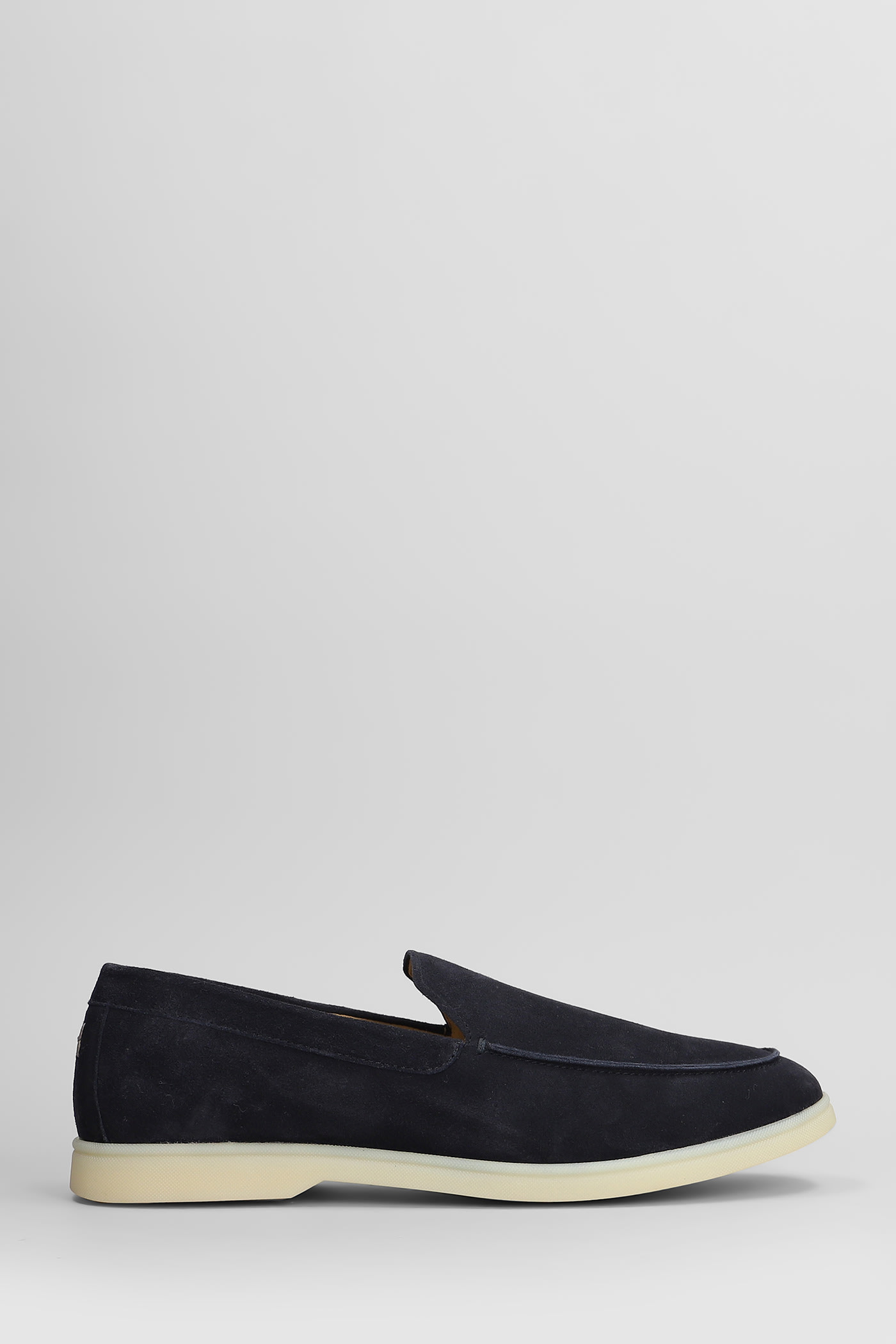 Henderson Baracco Loafers In Blue Suede
