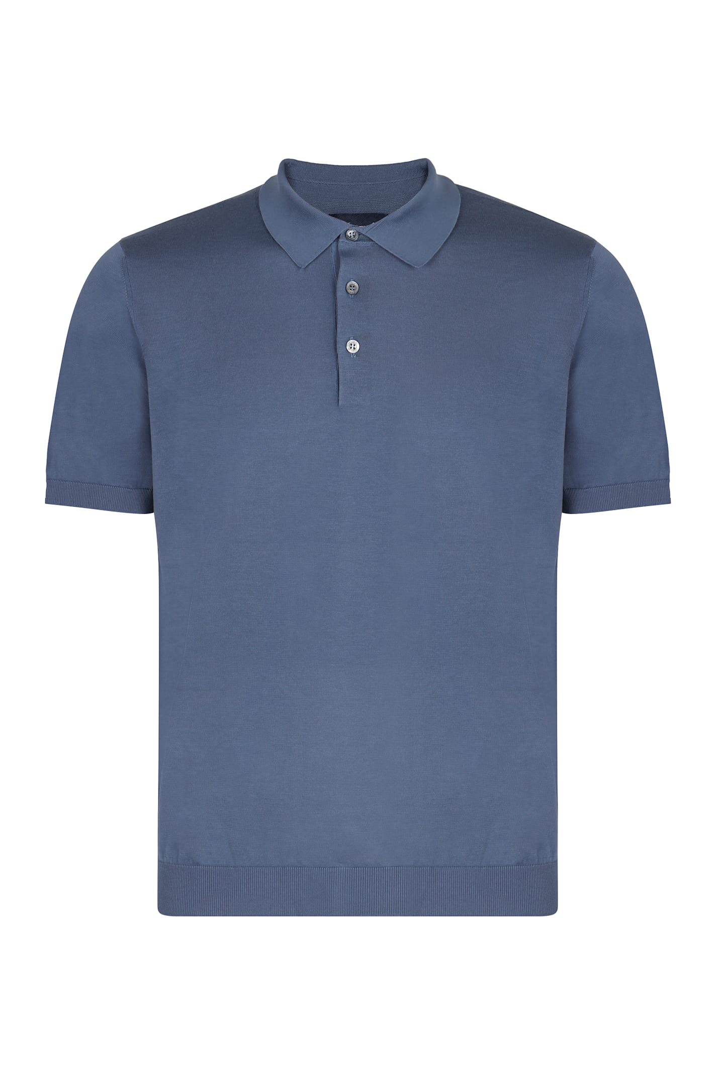 Drumohr Knitted Cotton Polo Shirt