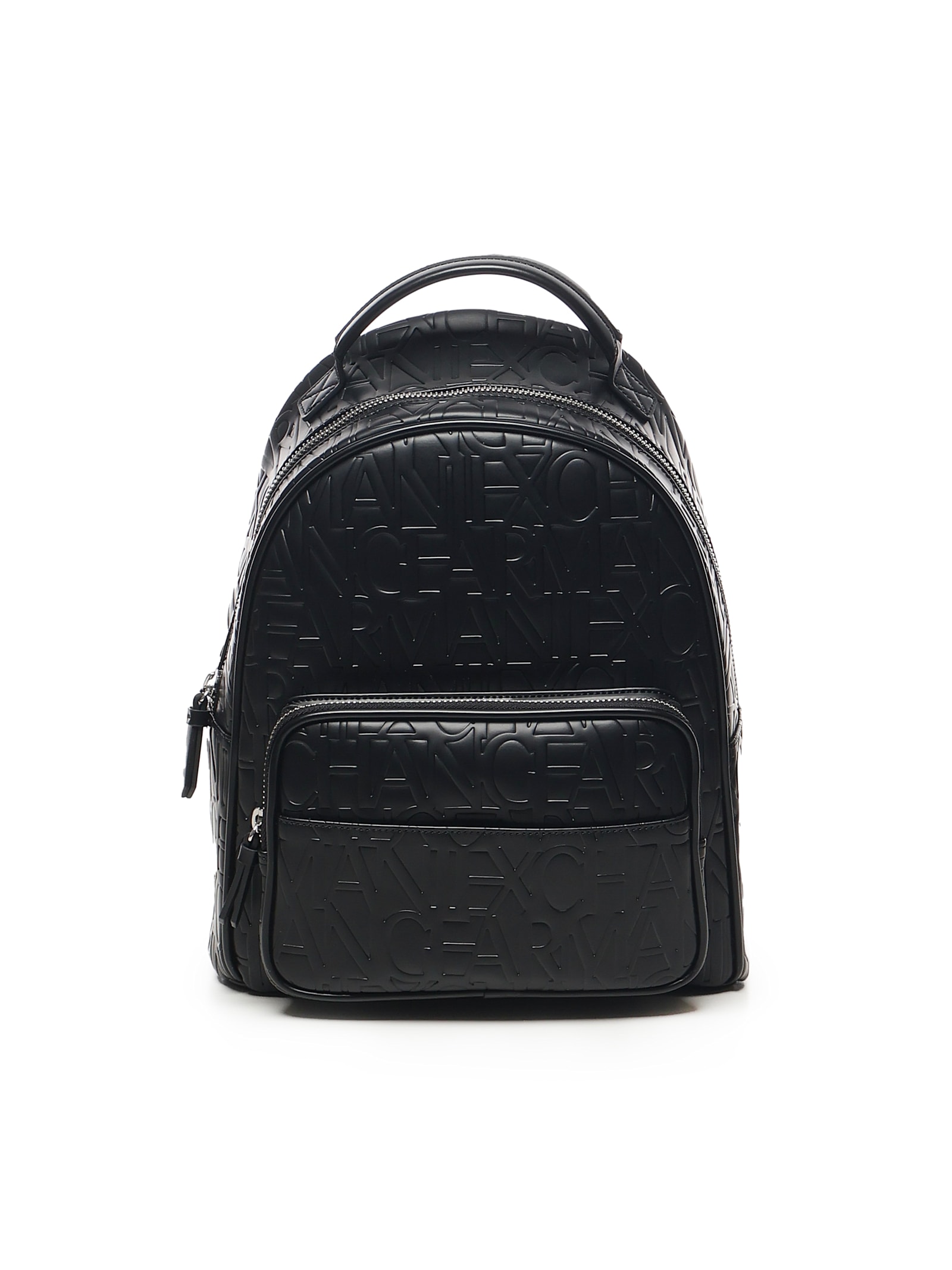 Armani Exchange Backpack With Embossed Allover Logo