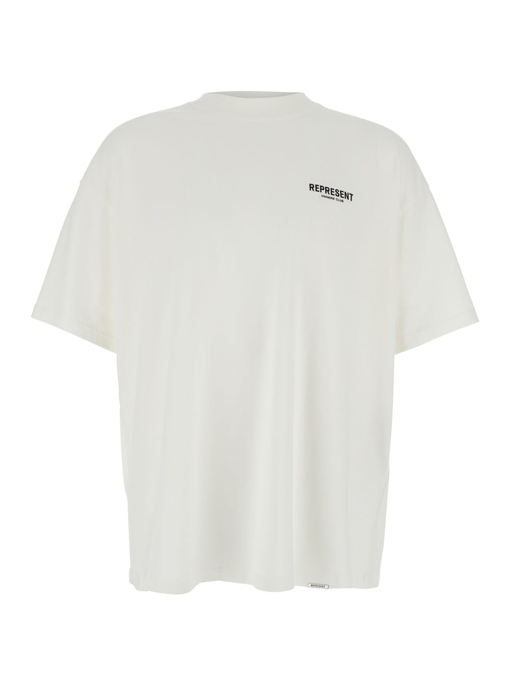 REPRESENT White T-shirt With Logo On The Front And Maxi Logo On The Back In Cotton Man
