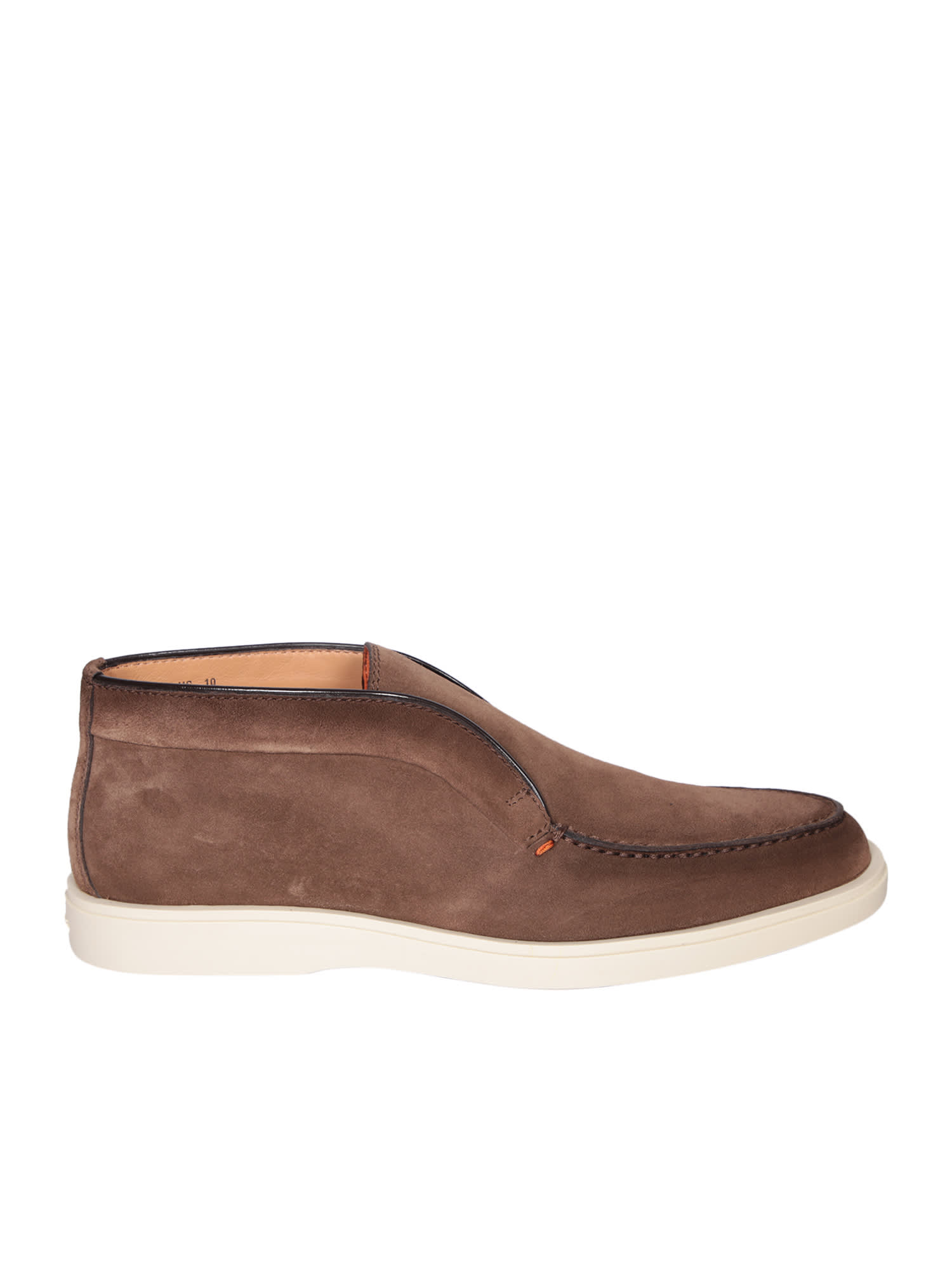 Santoni Detroit Brown Loafer