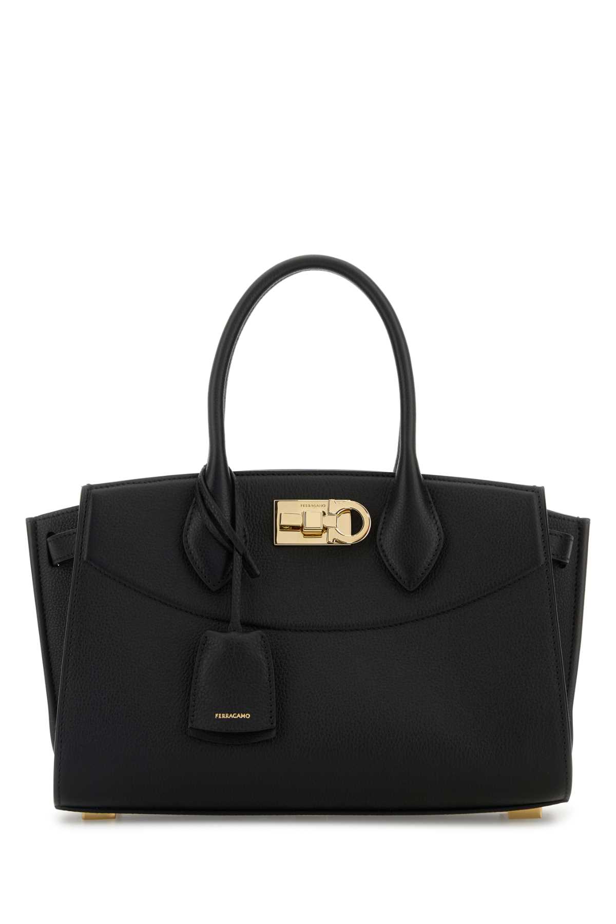 Ferragamo Black Leather Handbag