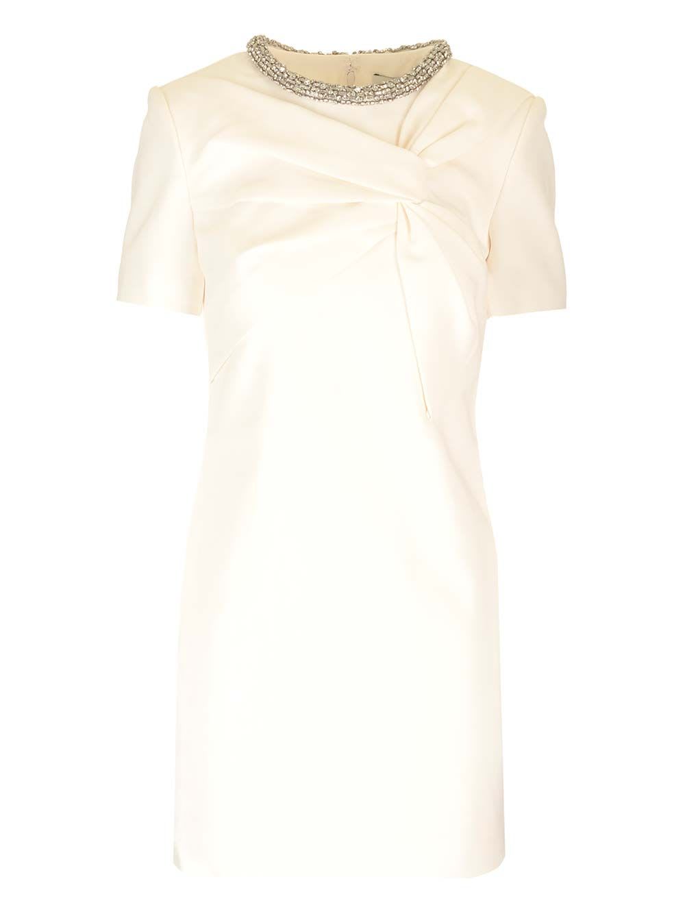 Roland Mouret Short-sleeved Crepe Minidress