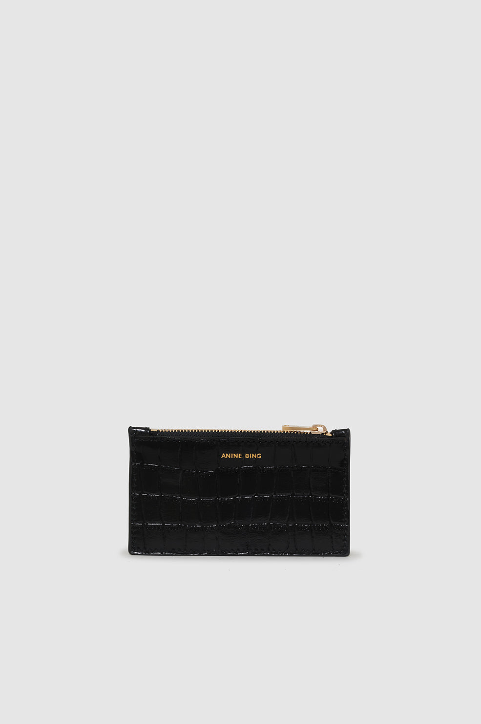Lucy Card Holder - Black Embossed One