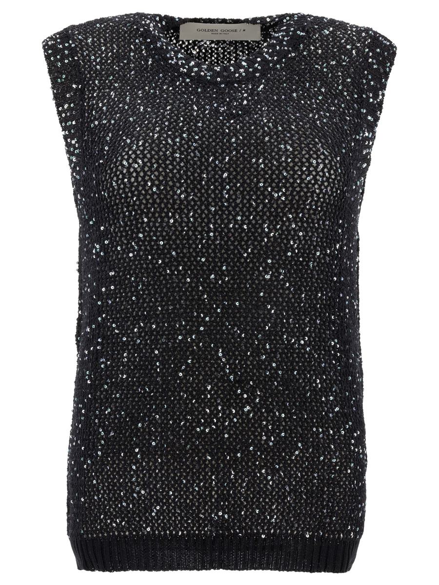 Golden Goose Knit Top With Sequins