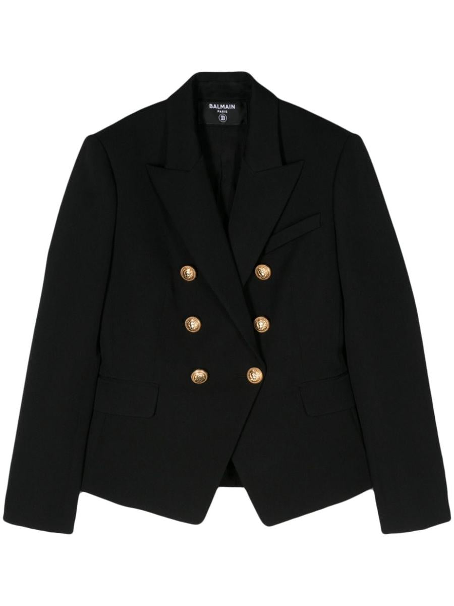Balmain Double-Breasted Wool Blazer
