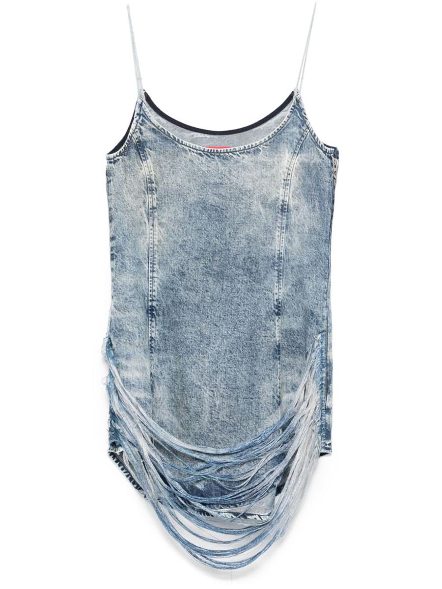 Diesel Denim Print Mini Dress