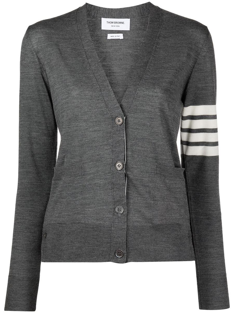 Thom Browne 4Bar Wool Cardigan