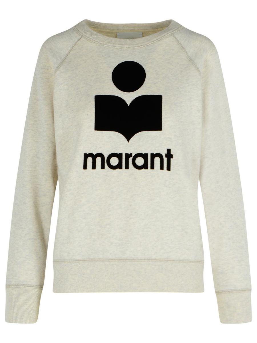 Isabel Marant Étoile 'Millyny' 'Ecru' Cotton Blend Sweatshirt