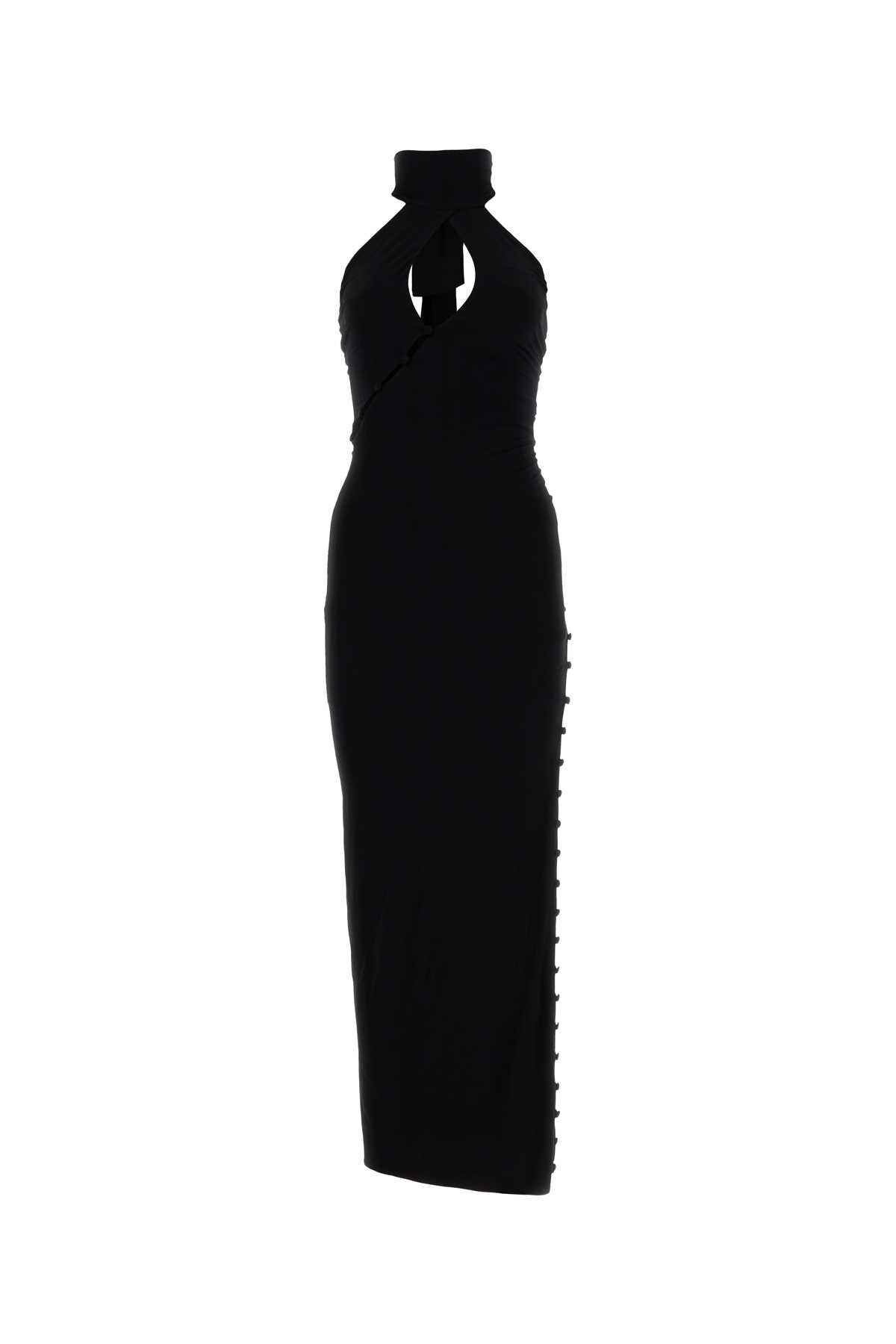 Magda Butrym Black Jersey Long Dress