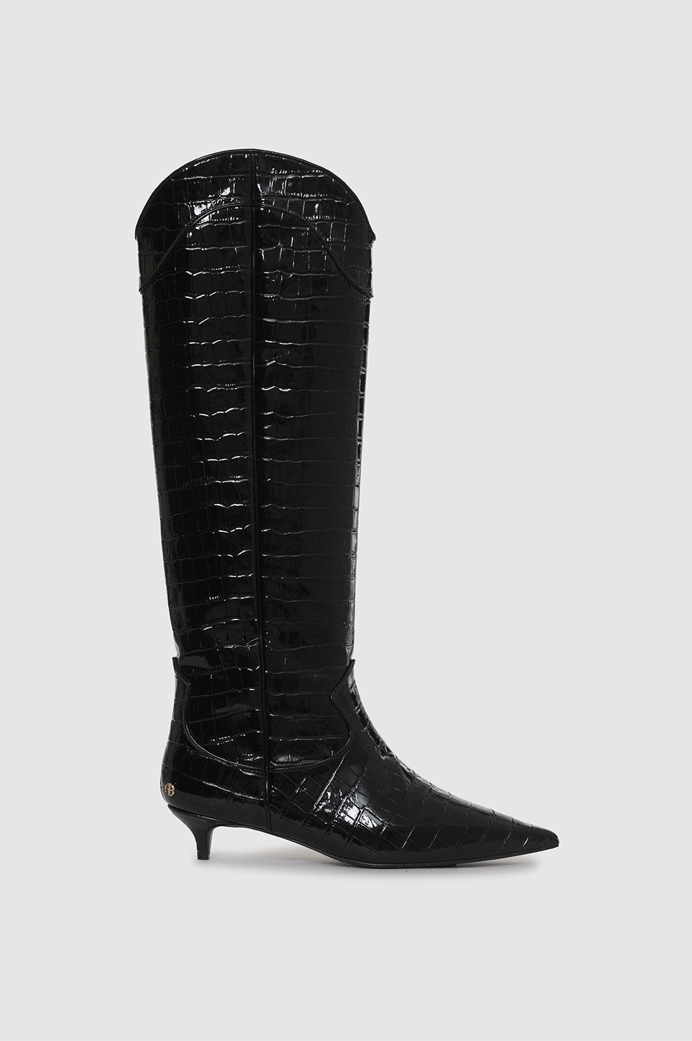 Tall Rae Boots - Black Embossed 39