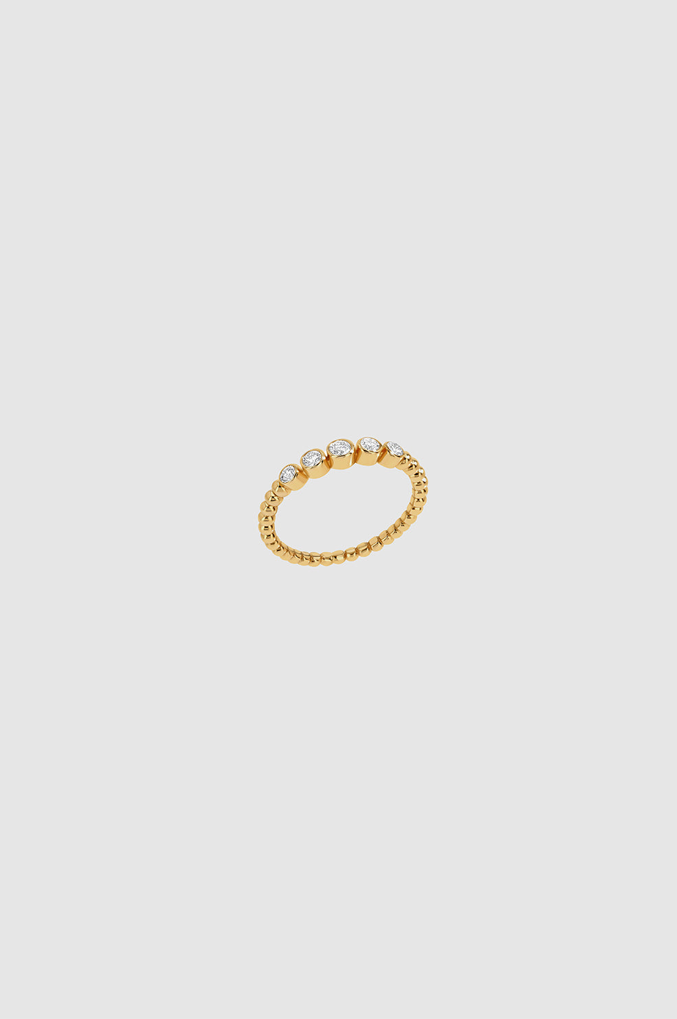 Gradual Diamond Pinky Ring - 14k Gold 3