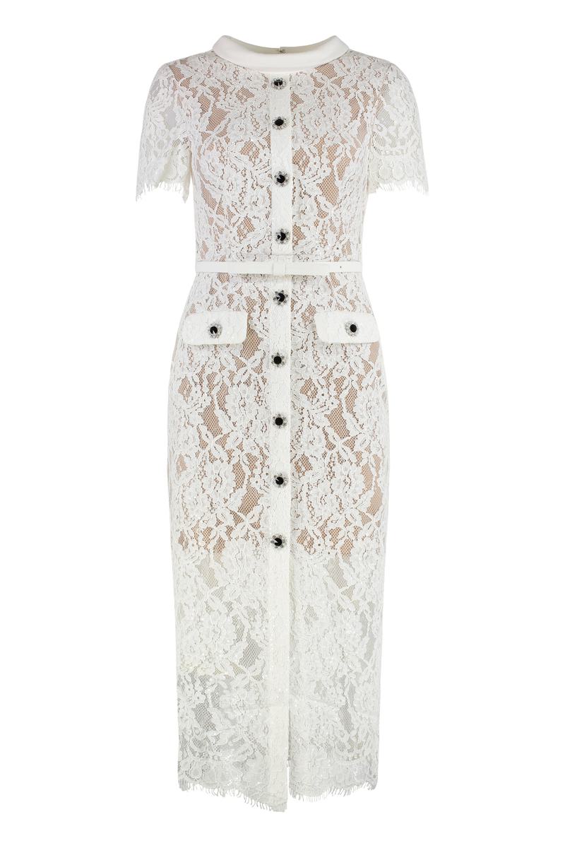 Self-Portrait Lace Midi Dress
