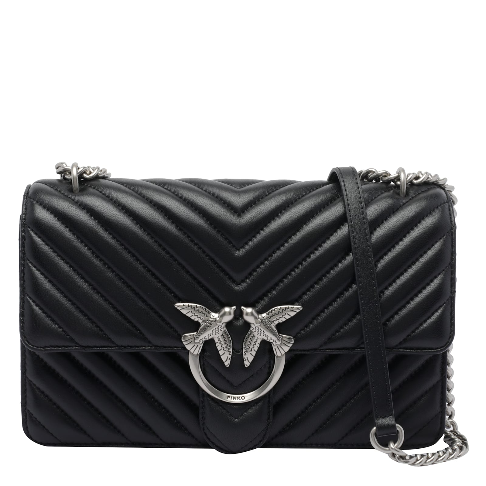 Pinko Love One Classic Chevron Crossbody Bag