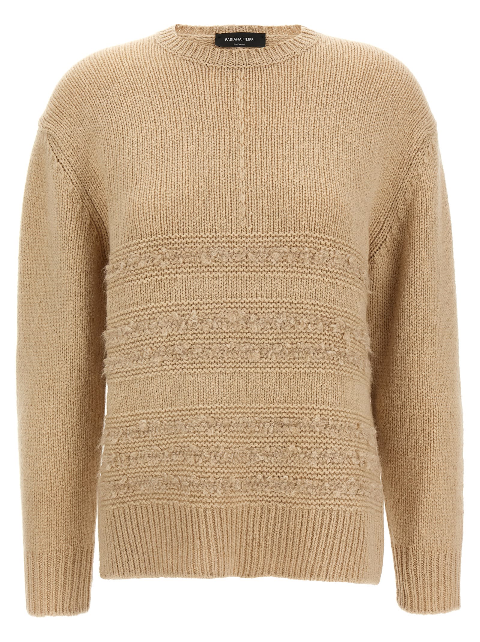 Fabiana Filippi Bouclé Insert Sweater