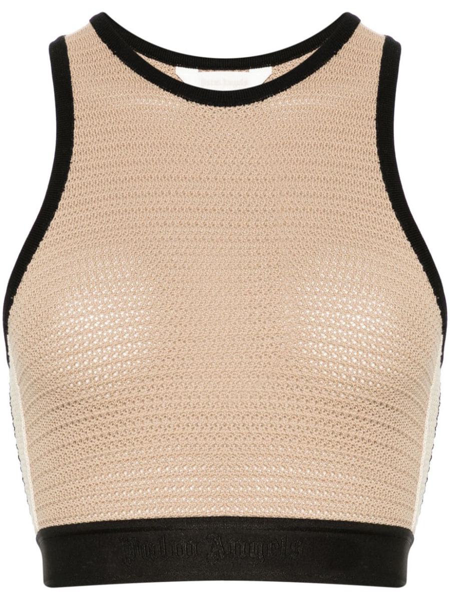 Palm Angels Knitted Cropped Top