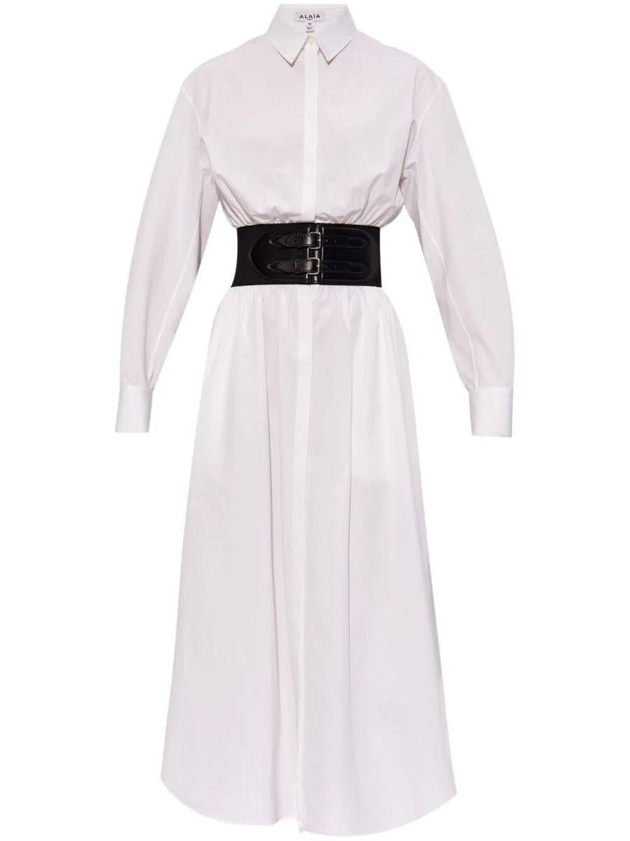 Alaïa Dress Shirt With Belt Clothing