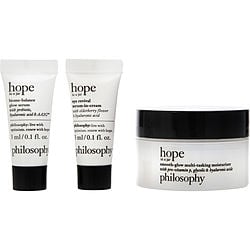 Philosophy by Philosophy Hope In A Jar Hydrate, Smooth & Glow Mini Set: Serum 3ml + Eye Cream 3ml + Moisturizer 15ml -3pcs for WOMEN