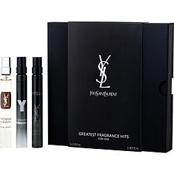 Yves Saint Laurent Variety by Yves Saint Laurent 3 PIECE MINI VARIETY WITH Y EAU EDP SPRAY & L'HOMME EDT & MYSLF EDP AND ALL ARE TRAVEL SPRAYS 0.33 OZ MINIS for MEN