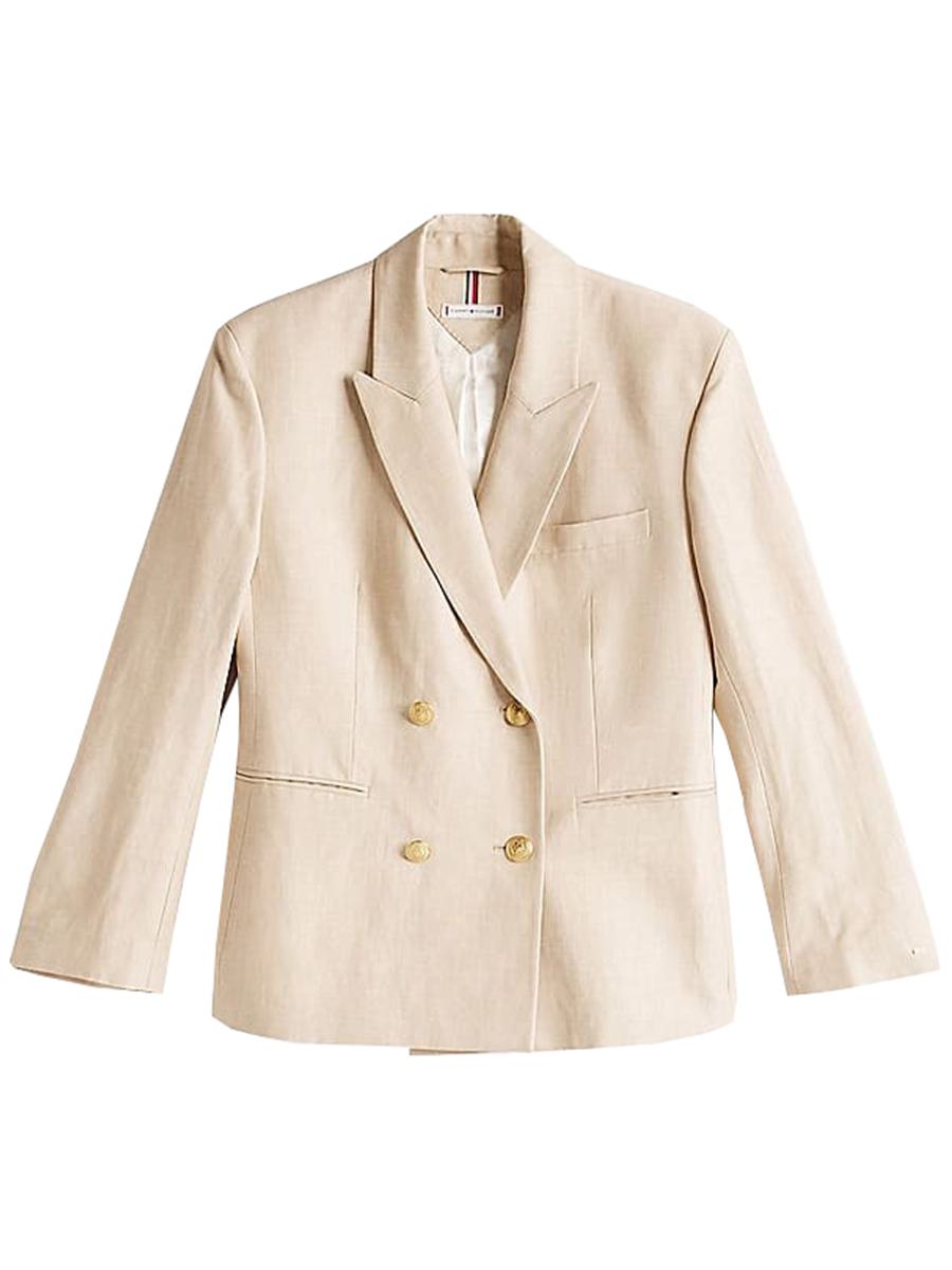 Tommy Hilfiger Linen Mix Slim Blazer Clothing