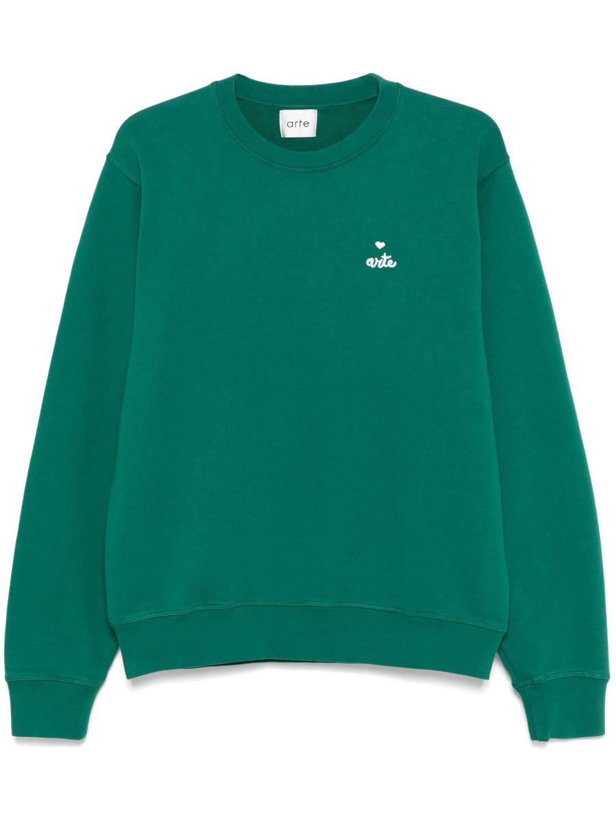 Arte Small Heart And Logo Crewneck Clothing