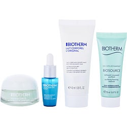 Biotherm by BIOTHERM My Hydration Routine Set: Aquasource Hyalu Plump Gel 15ml + Life Plankton Elixir 7ml + Biosource Purifying Foaming Cleanser Normal/Combination Skin 20ml + Body Milk 40ml -4pcs for WOMEN