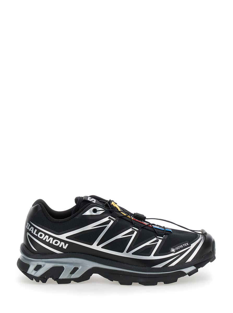 'Xt-6 S/Lab' Black Sneakers With Drawstring In Mesh And Tech Fabric