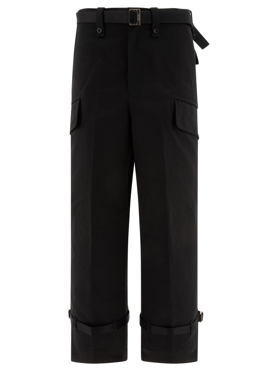 Sacai 带腰带长裤
