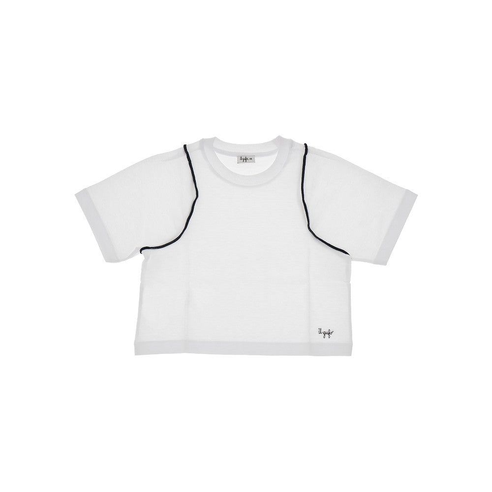 IL GUFO T-shirt with contrasting seam Kids 8Y