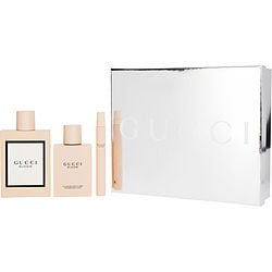 Gucci Bloom by Gucci EAU DE PARFUM SPRAY 3.3 OZ & BODY LOTION 3.4 OZ & EAU DE PARFUM SPRAY 0.34 OZ MINI for WOMEN