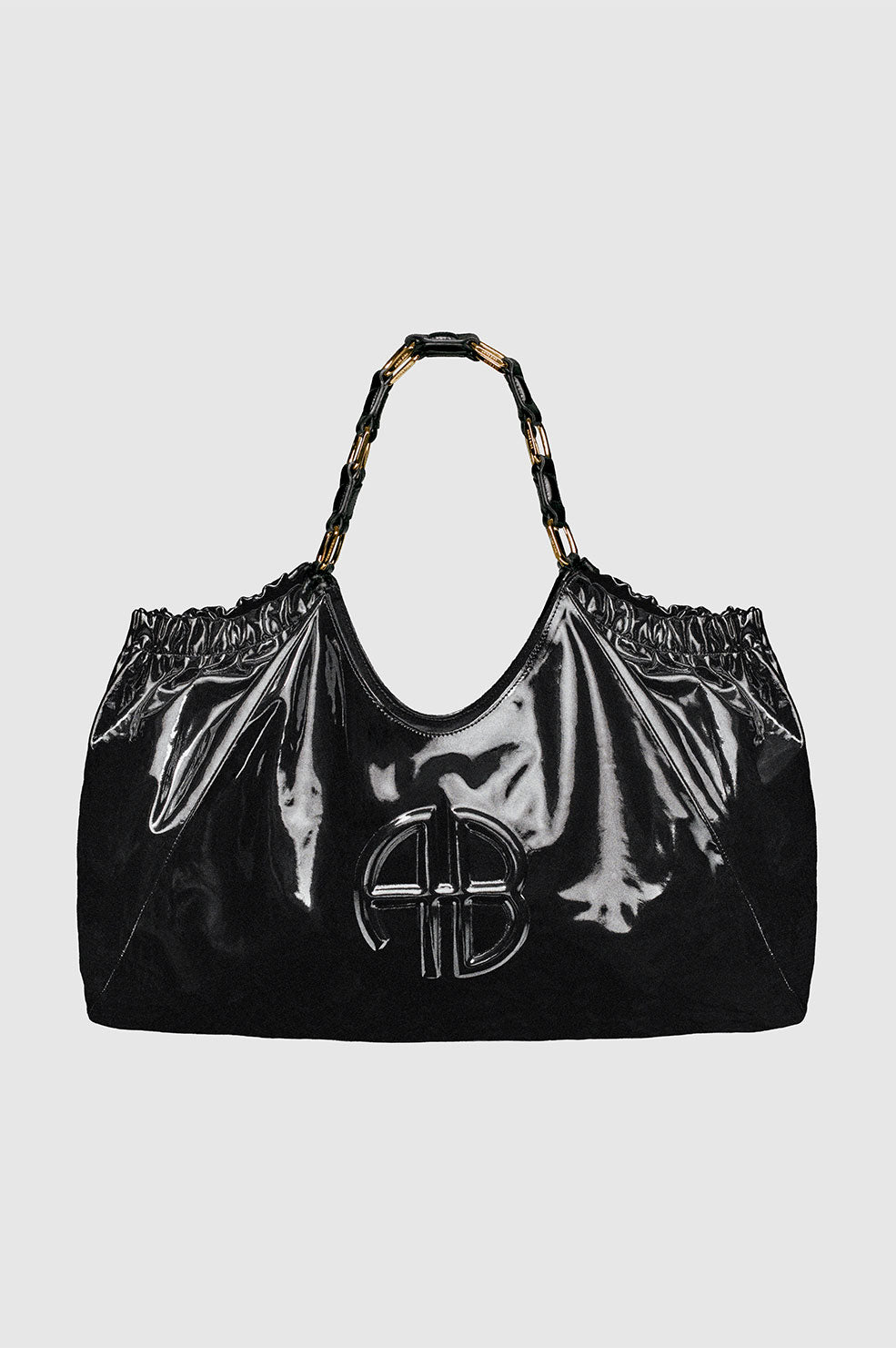 Kate Tote - High-Shine Black One