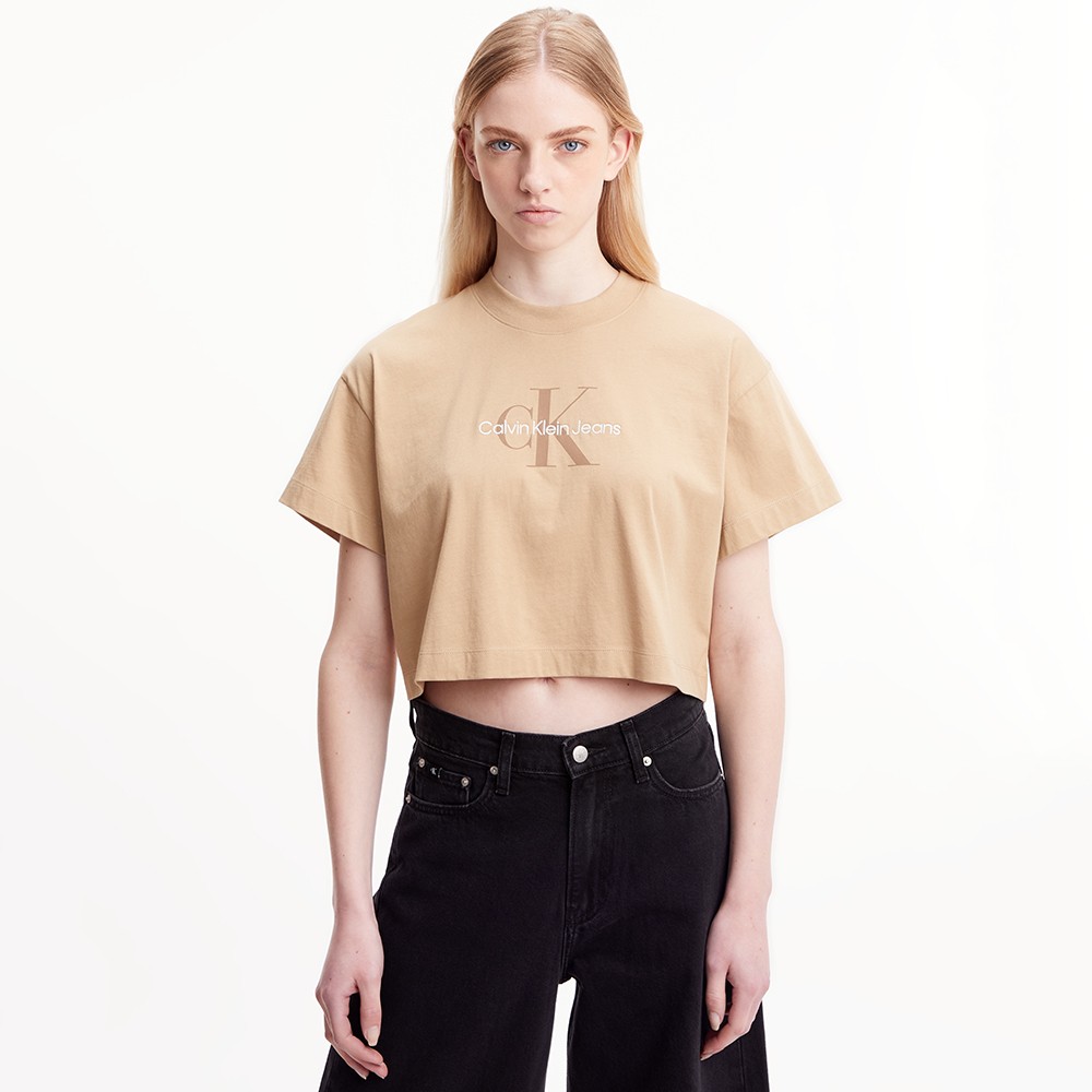 Archival Monologo Cropped T Shirt